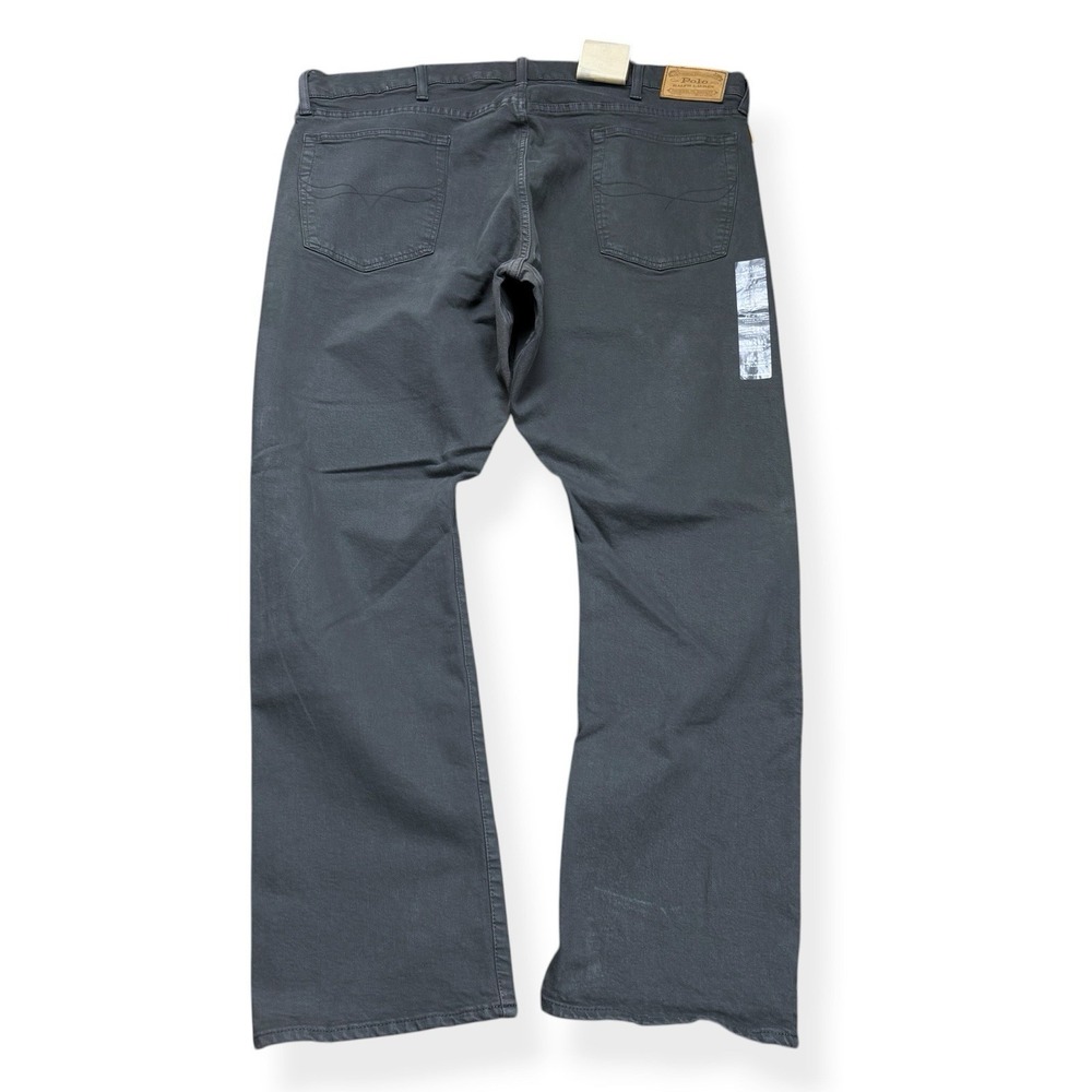 NEW Polo Ralph Lauren Varick Slim Straight Low Stretch Jeans Gray Men's 42x32 - Picture 9 of 14